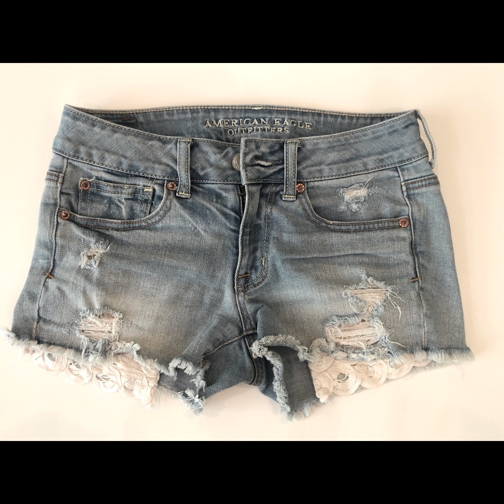 AE Denim stretch short